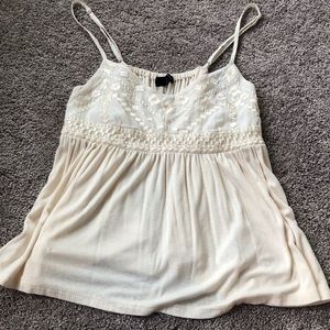cream tank top
